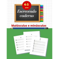 Escrevendo caderno: aprenda a escrever em maiúsculas e minúsculas