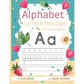 Alphabet letter tracing: Alphabet letter tracing Workbook with Sight words for Kindergarten and Kids Ages 3+. ABC print handwriting book and more.