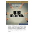 What Jesus Said About...Being Judgmental Study Guide