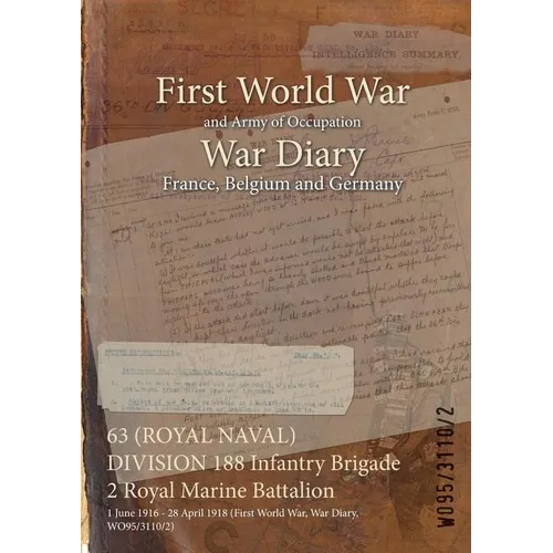 63 (ROYAL NAVAL) DIVISION 188 Infantry Brigade 2 Royal Marine Battalion: 1 June 1916 - 28 April 1918 (First World War, War Diary, WO95/3110/2)
