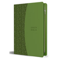Biblia Reina Valera 1960 Tamaño Grande, Letra Grande Piel Verde Con Cremallera / Spanish Holy Bible Rvr 1960. Large Size, Large Print Green Leather wi