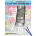 Beautiful Cities and Landmarks Color By Number - Mosaic World Geography Coloring Book for Adults