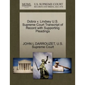 Dobra V. Lindsey U.S. Supreme Court Transcript of Record with Supporting Pleadings