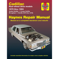 Cadillac Rear Wheel Drive 1970-93