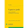 Capital Et Profit: Cahiers XVI-XVII Des Manuscrits de 1861-1863