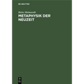 Metaphysik Der Neuzeit