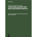 Übersicht Der Einheitssätze Der Reichsbahntarife