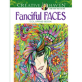 Creative Haven Fanciful Faces Coloring Book
