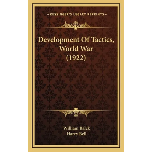 Development Of Tactics, World War (1922)