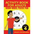 Activity Book for Adults - Word Wheel Puzzle Fun Edition 4