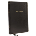 KJV, Thinline Bible, Large Print, Imitation Leather, Black, Indexed, Red Letter Edition
