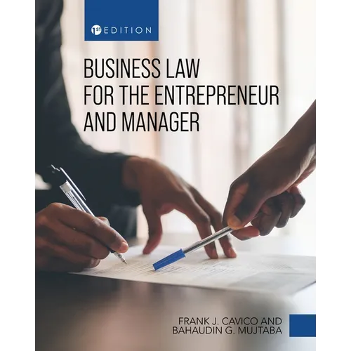 Business Law for the Entrepreneur and Manager