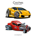Coches libro para colorear 1