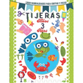 Tijeras niños 3 años: Libro manualidades para cortar y pegar.