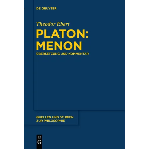 Platon: Menon: Übersetzung Und Kommentar