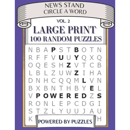 News Stand Circle a Word Vol.2: Large Print 100 Random Puzzles