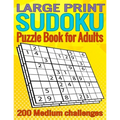 Large print Sudoku Puzzle book for adults: 200 Medium 9x9 Sudoku puzzles with solutions for adults