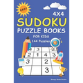 Easy Sudoku Puzzle Books For Kids: 100+ Sudoku Puzzles 4x4 Puzzle Grids with Very Easy, Easy & Medium - Mini Sudoku Books For Kids & Beginner