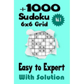 Sudoku book +1000 grid with solution - Easy to Expert sudoku puzzles for adult