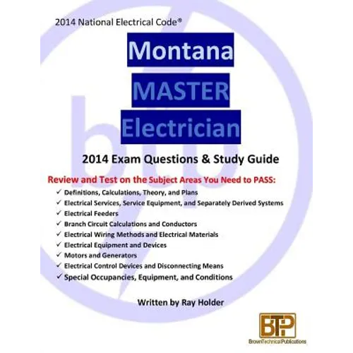 Montana 2014 Master Electrician Study Guide