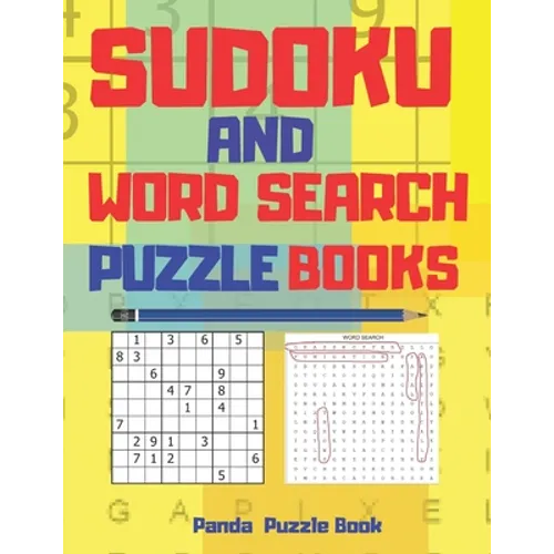 Sudoku And Word Search Puzzle Books: Adult Brain Games And Puzzles
