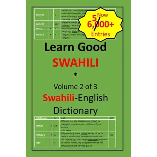 Learn Good Swahili: Volume 2 of 3: Swahili-English Dictionary with built-in mini-Thesaurus