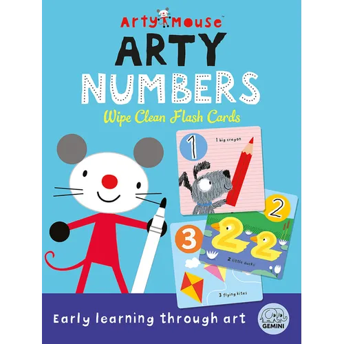 Arty Mouse Numbers Wipe Clean Flash Cards: Number and Counting Practice for Preschool and Early Learners - Hardcover