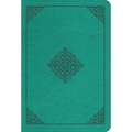 ESV Value Large Print Compact Bible (Trutone, Teal, Ornament Design)