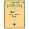 Bach Well-Tempered Clavier Book 1 Piano Sheet Music Schirmer Classics Vol. 13 Preludes and Fugues Bwv 846-869 Advanced Piano Songbook and Teacher Reso