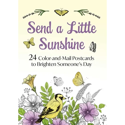 Send a Little Sunshine: 24 Color-And-Mail Postcards to Brighten Someone's Day