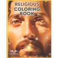 Religious Coloring Book: & Activity, 85 Pages, Fun Designs Inspired by Bible Verses and Religion, Realistic and Simple Art Images, for Women, B
