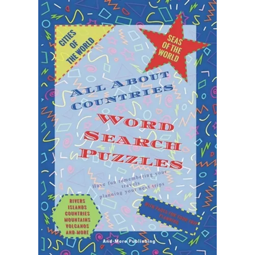 Word Search Puzzles All about Countries: Paperback Puzzle Book For Your Word Searches, All About countries, 7"x10" in larger print we have for you puz