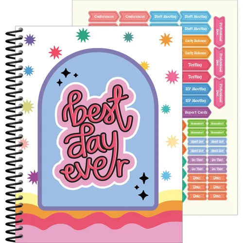 Retro Remix Teacher Planner - Spiral