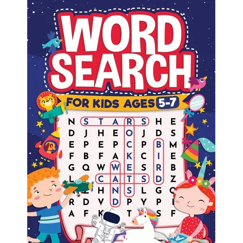 Word Search for Kids Ages 5-7: Fun Word Search for Clever Kids to Improve their Learning Skills and Practice Vocabulary: Great educational workbook wi