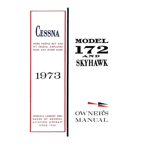 Cessna 1973 Model 172 and Skyhawk Owner's Manual