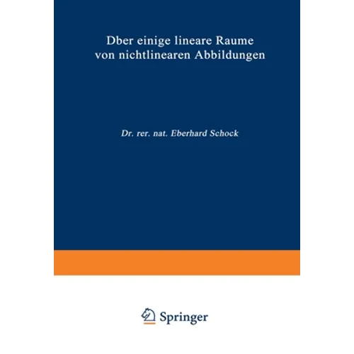 Über einige lineare Räume von nichtlinearen Abbildungen