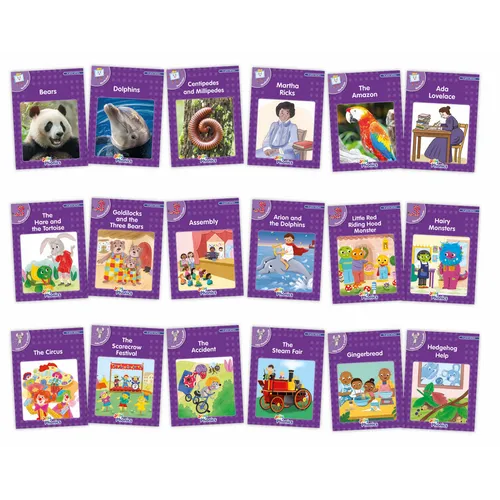 Core Purple Readers Complete Set (18 Books): In Print Letters (American English Edition)