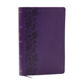 NKJV Giant Print End-Of-Verse Reference Bible, Purple Leathersoft, Red Letter, Comfort Print: Holy Bible
