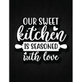 Our Sweet Kitchen Is Seasoned With Love: Recipe Notebook to Write In Favorite Recipes - Best Gift for your MOM - Cookbook For Writing Recipes - Recipe