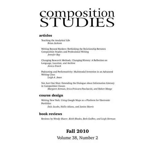 Composition Studies 38.2 (Fall 2010)