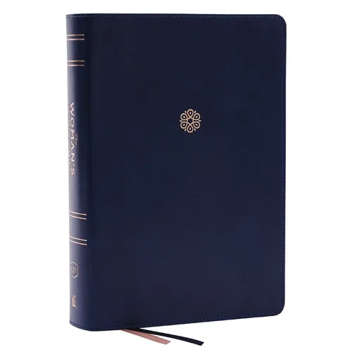 Kjv, the Woman's Study Bible, Blue Leathersoft, Red Letter, Full-Color Edition, Comfort Print: Receiving God's Truth for Balance, Hope, and Transforma