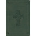 ESV Value Large Print Compact Bible (Trutone, Quiet Forest, Celtic Cross Design)
