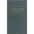 World as Word: Philosophical Theology in Gerard Manley Hopkins
