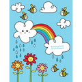 Buzzing Bees Sketchbook: Jumbo Drawing Pad For Sketching, Doodling And Coloring