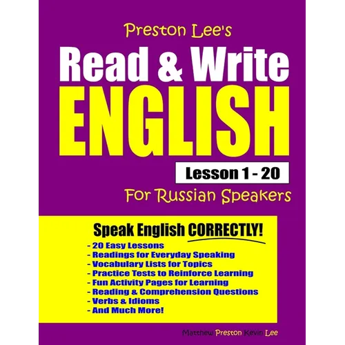 Preston Lee's Read & Write English Lesson 1 - 20 For Russian Speakers