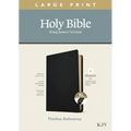 KJV Large Print Thinline Reference Bible, Filament Enabled Edition (Red Letter, Genuine Leather, Black, Indexed)