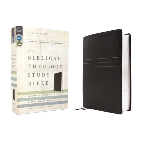 Niv, Biblical Theology Study Bible (Trace the Themes of Scripture), Leathersoft, Black, Comfort Print: Follow God's Redemptive Plan as It Unfolds Thro