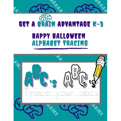 Happy Halloween Alphabet Tracing Book: 8.5 x 11 inch, alphabet and number tracing book, classic cartoons, for young ages and grades K-3