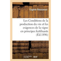 Les Conditions de la Production Du Vin Et Les Exigences de la Vigne En Principes Fertilisants