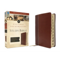 Niv, Cultural Backgrounds Study Bible (Context Changes Everything), Leathersoft, Brown, Red Letter, Thumb Indexed: Bringing to Life the Ancient World